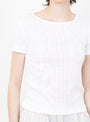 The Anna Cap Sleeve Tee from Skall Studio comes in Optic White at Couverture & The Garbstore
detail