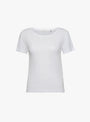 The Anna Cap Sleeve Tee from Skall Studio comes in Optic White at Couverture & The Garbstore
front 