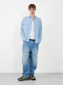Double Pocket Grande Shirt Light Blue from TDR at Couverture & The Garbstore Model front
