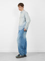 Chambray Double Pocket Grande Shirt Sky at Couverture & The Garbstore Model side