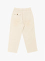The HBT Port Pant in Ecru from Khakis at Couverture and The Garbstore 
back