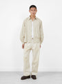 The HBT Port Pant in Ecru from Khakis at Couverture and The Garbstore 
model front