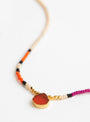 Electroplated Carnelian Tear Drop Bead Necklace Multi from Blythe Bruckner at Couverture & The  Garbstore
charm
