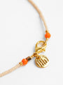 Electroplated Carnelian Tear Drop Bead Necklace Multi from Blythe Bruckner at Couverture & The  Garbstore
clasp
