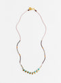 Hammered Coins Necklace Turquoise from Blythe Bruckner at Couverture & The garbstore
front 