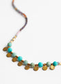 Hammered Coins Necklace Turquoise from Blythe Bruckner at Couverture & The garbstore
detail