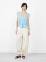 The Ethel Top from Sea comes in Blue at Couverture & The Garbstore
model front 