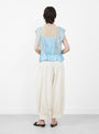 The Ethel Top from Sea comes in Blue at Couverture & The Garbstore
model back 