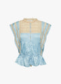 The Ethel Top from Sea comes in Blue at Couverture & The Garbstore
front 