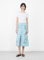The Audra Embroidery Skirt from Sea comes in Blue at Couverture & The Garbstore
model front