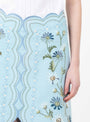 The Audra Embroidery Skirt from Sea comes in Blue at Couverture & The Garbstore
model detail