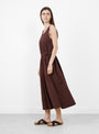 The Apron Dress from Girls of Dust comes in Henna at Couverture & The Garbstore
model side