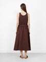 The Apron Dress from Girls of Dust comes in Henna at Couverture & The Garbstore
model back