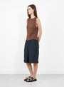 The Johnny Tank from Girls of Dust comes in Aztek Brown at couveture & The Garbstore
model side