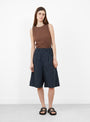 Bermuda Shorts Midnight Blue from Girls of Dust at Couverture & The Garbstore
model front