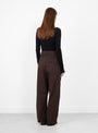 Ambassador Pants Coffee Brown from Girls of Dust at Couverture & The Garbstore
back