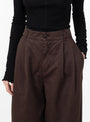 Ambassador Pants Coffee Brown from Girls of Dust at Couverture & The Garbstore
detail