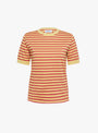 Striped Binder Short Sleeve T-Shirt Yellow from BEAMS BOY at Couverture & The Garbstore
front