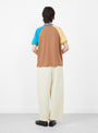 Slab Jersey Crazy Short Sleeve T-Shirt Brown from BEAMS BOY at couverture & The Garbstore
model back