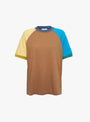 Slab Jersey Crazy Short Sleeve T-Shirt Brown from BEAMS BOY at couverture & The Garbstore
front 