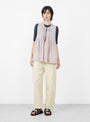 The Cotton Gather Non-Sleeve Shirt from BEAMS BOY comes in Dusty Pink at Couverture & The Garbstore
model front