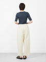 The Spring Pleated Trouser from 7115 by Szeki comes in Off White from Couverture & The Garbstore
model back