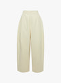The Spring Pleated Trouser from 7115 by Szeki comes in Off White from Couverture & The Garbstore
front 