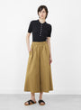 The Elastic Culotte from 7115 by Szeki comes in Tan Brown at Couverture & The Garbstore
model front 