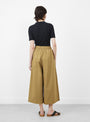 The Elastic Culotte from 7115 by Szeki comes in Tan Brown at Couverture & The Garbstore
model back