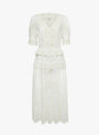 The Sofia Embroidery Puff Sleeve Dress from Sea comes in White at Couverture & The Garbstore
front 