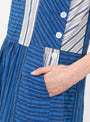 The Amee Dress from Sideline comes in Cobalt Stripe Mix at Couverture & The Garbstore 
model pocket 