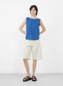 The Wake Top from Sideline comes in Cobalt Stripe at Couverture & The Garbstore
model front