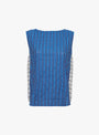 The Wake Top from Sideline comes in Cobalt Stripe at Couverture & The Garbstore
front