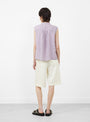 The Deli Shirt from Sideline comes in Lilac at Couverture & The Garbstore
model back 