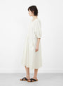 The Heather Dress from Sideline comes in Soft Yellow Stripe at Couverture & The Garbstore
mode side