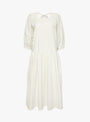The Heather Dress from Sideline comes in Soft Yellow Stripe at Couverture & The Garbstore
front