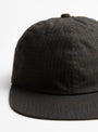 Basic Baseball Cap Indigo Rip Black from Sublimeroe at Couverture & The Garbstore detail