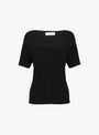 The Flatlock Raglan T-Shirt from mfpen comes in Black Rib at Couverture & The Garbstore
front 