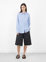 The Generous Shirt from mfpen comes in Embassy Stripe at Couverture & The Garbstore
model front 
