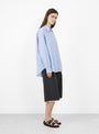 The Generous Shirt from mfpen comes in Embassy Stripe at Couverture & The Garbstore
model side