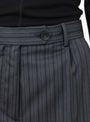 The Primary Trousers from mfpen come in Wide Grey Double Stripe at Couverture & The Garbstore
model detail