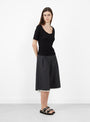 The Slash Shorts from mfpen come in Dark Grey at Couverture & The Garbstore
model side