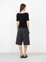 The Slash Shorts from mfpen come in Dark Grey at Couverture & The Garbstore
model back