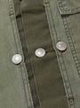 The Vintage USMA HBT M-44 Jacket from A.PRESSE comes in Sage at Couverture & The Garbstore
button