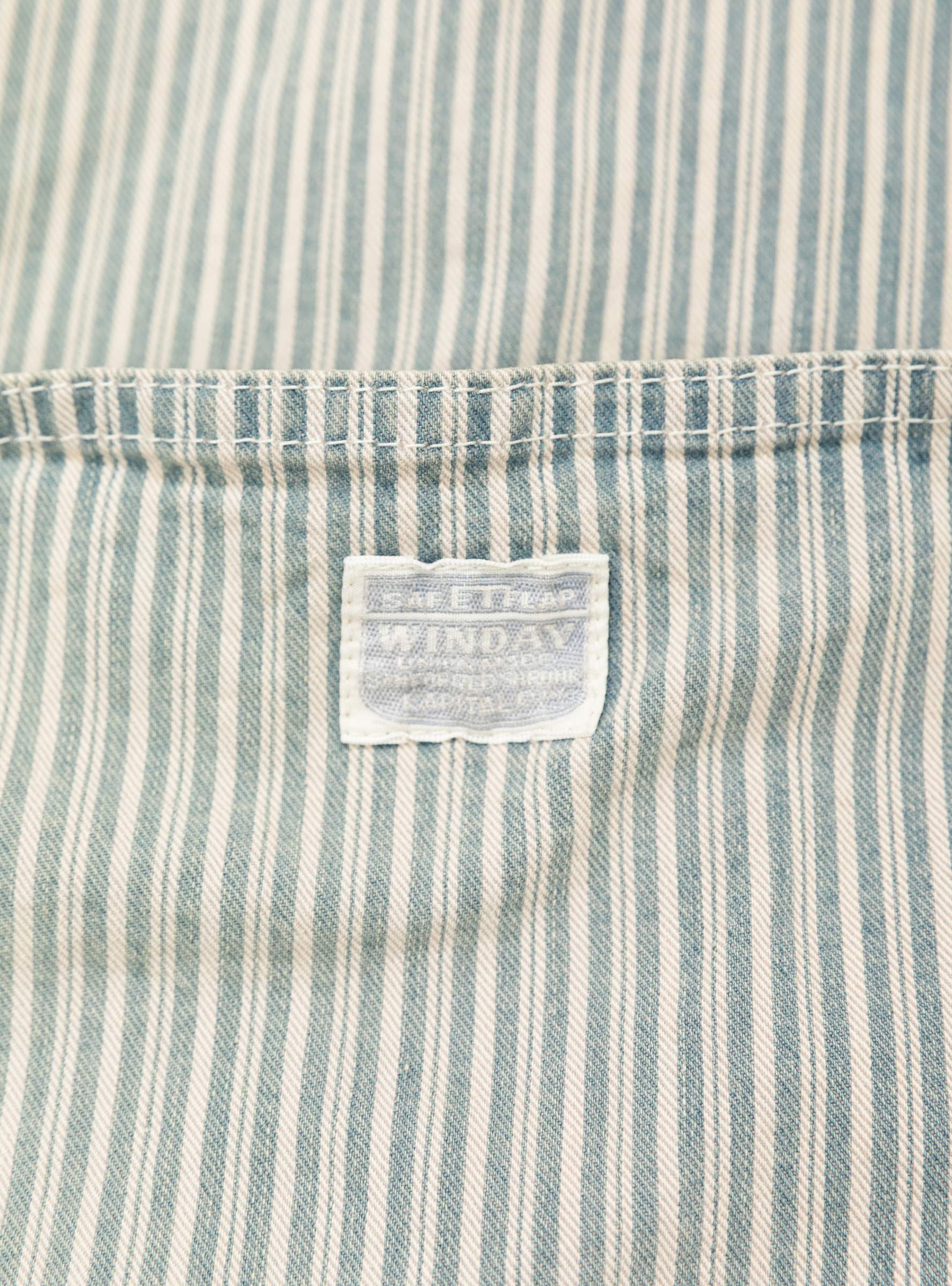 Liberty Hickoree Cactus Coverall Hickoree KAPITAL (label close up) at Couverture & The Garbstore