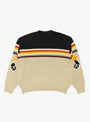 The 5G Cotton Knit Peckish Rainbowy Crew Sweater from Kapital comes in Black at Couverture & The Garbstore
back