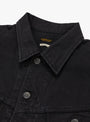 14oz Denim Westerner Jacket Black KAPITAL (collar close up) at Couverture & The Garbstore