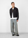 14oz Denim Westerner Jacket Black KAPITAL (model front) at Couverture & The Garbstore