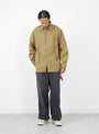 Thunderbird Husky Western Shirt-Beige-KAPITAL model front at Couverture & The Garbstore