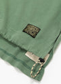 Panel Striped Jersey Rugby Shirt Green KAPITAL (draw string close up) at Couverture & The Garbstore